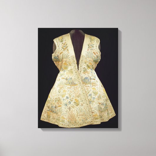 Satin Hunting Coat, geborduurd met Silks in Canvas Afdruk (Voorkant)