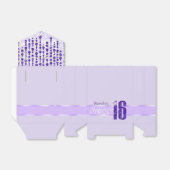 Satin Jewel Sweet Sixteen Paarse ID260 Bedankdoosjes (Uitgevouwen)