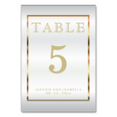 Satin or et blanc - Carte table (Par défaut)