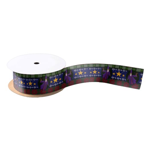 Satin Ribbon Satin Magical Wizard Kerstmis Lint (Spoel)