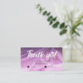 Satin rose violet Parties scintillant Carte de rem (Debout devant)