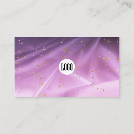 Satin rose violet Parties scintillant Carte de rem (Dos)