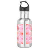 Satin Roses Personalized Water Bottle Waterfles (Achterkant)