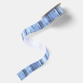 Satin Ruban bleu clair en bois (Dos)