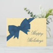 Satin Ruban & Bow Invitation de fête de vacances, (Debout devant)