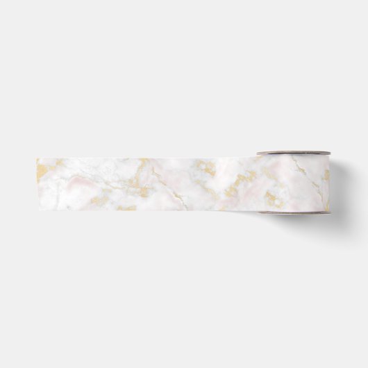 Satin Ruban en marbre doré rose (Devant)