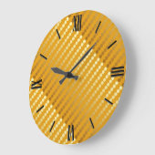 Satin stippen - goud en mosterd grote klok (Hoek)