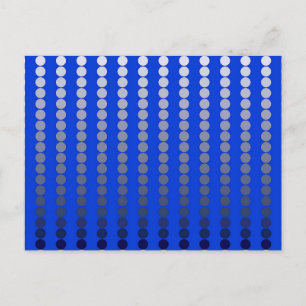 Satin-stippen - kobalt blauw en wieg briefkaart