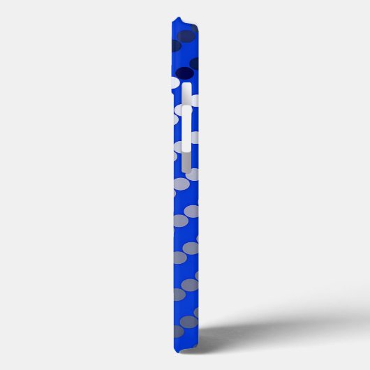 Satin-stippen - kobalt blauw en wieg Case-Mate iPhone case (Achterkant / Links)