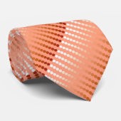 Satin-stippen - perzikschoppen stropdas (Opgerold)