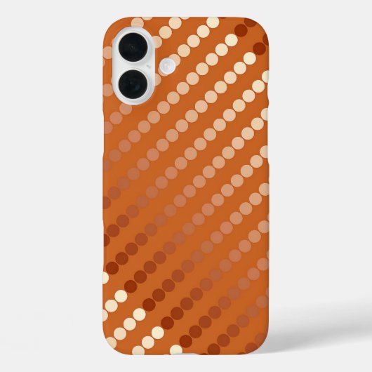 Satin-stippen - roest en koper Case-Mate iPhone case (Achterkant)
