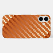 Satin-stippen - roest en koper Case-Mate iPhone case (Achterkant (horizontaal))