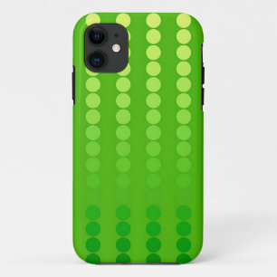 Satin-stippen - schoppen van kalkgroen iPhone 11 hoesje