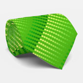 Satin-stippen - schoppen van kalkgroen stropdas (Opgerold)