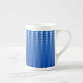 Satin-stippen - staalschoppen blauw porselein kop (Rechts)