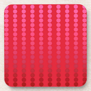 Satin-stippen - tinten van diep rood bier onderzetter