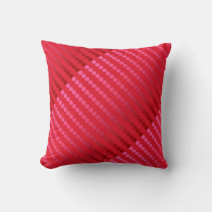 Satin-stippen - tinten van diep rood kussen