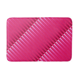 Satin stippen - tinten van fuchsia roze badmat