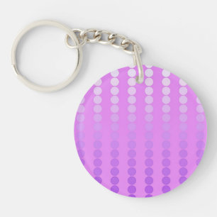 Satin-stippen - violet en orchidee sleutelhanger