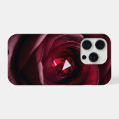 Satinheart Rouge – Rose Gem Phone Case iPhone Hoesje (Achterkant horizontaal)