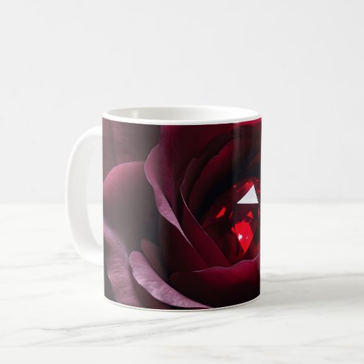 Satinheart Rouge – Ruby Rose Mug (Devant gauche)
