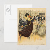 Satire of a salon musical-avond briefkaart (Voorkant / Achterkant)