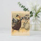 Satire of a salon musical-avond briefkaart (Staand voorkant)