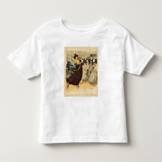 Satire of a salon musical-avond kinder shirts (Voorkant)