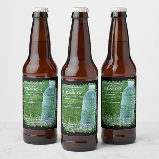 satire parodie parodie étiquette de bouteille d'ea (Bouteilles)