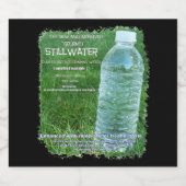 satire parodie parodie étiquette de bouteille d'ea (Étiquettes simples)