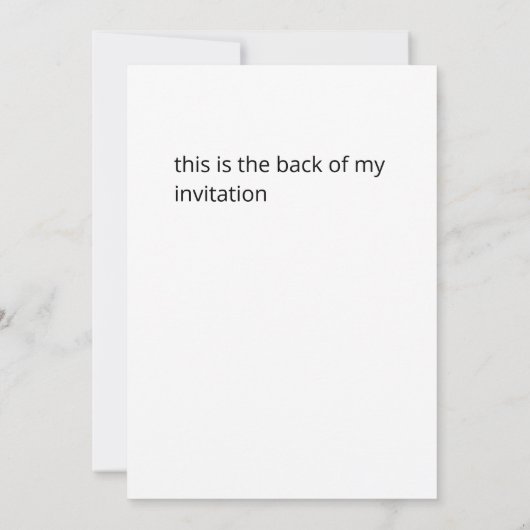 Satire satirique à faible effort invitation (Dos)