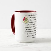 Satirisch: De kerstgeest Mok (Voorkant links)