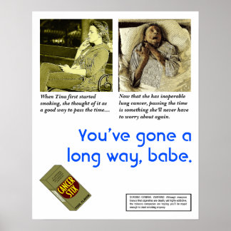 Satirisch Poster tegen roken