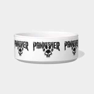 Satirische The Pawnisher Vigilante Terrier Parodie Voerbakje