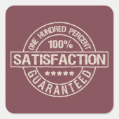 SATISFACTION autocollants GARANTIS (Devant)