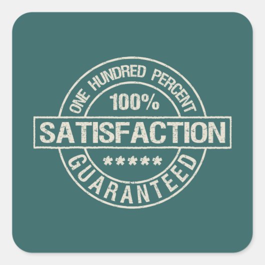 SATISFACTION autocollants GARANTIS (Devant)