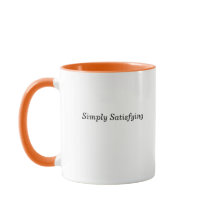 Satisfaction avec mug intérieur tangerine