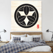 SATO Canvas afdrukken op KAMON (familiegroef) (Insitu (Slaapkamer))