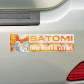satomi motorsport GOLD 2 Bumpersticker (Op auto)