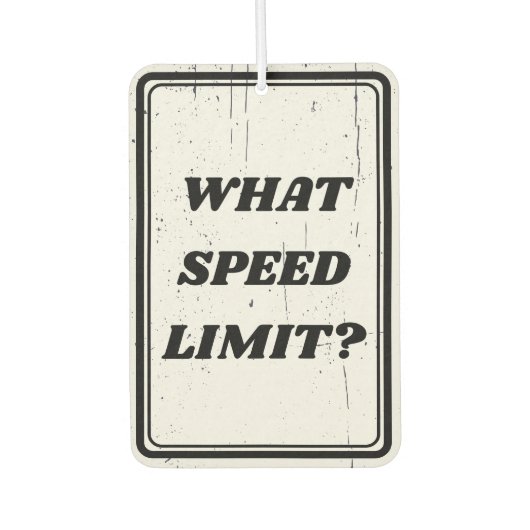 Satomi Motorsport WELKE SNELHEIDSLIMIET? Luchtverfrisser (Voorkant)