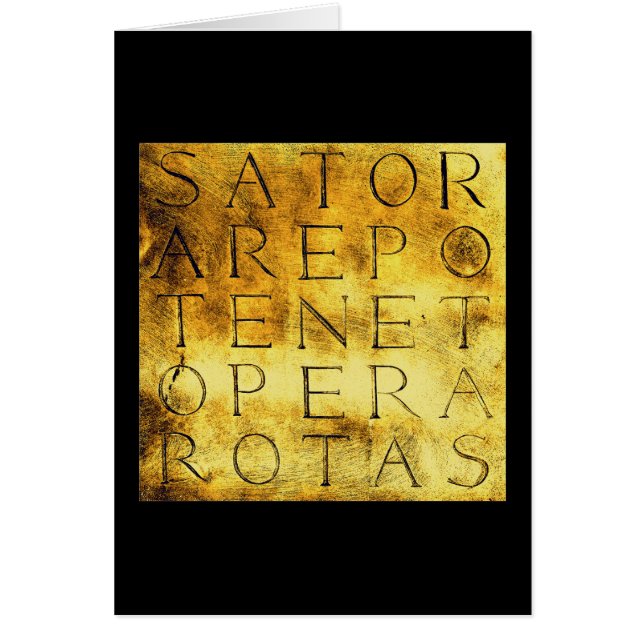 Sator Rotas Ancient Secret Magical Symbol (Voorkant)