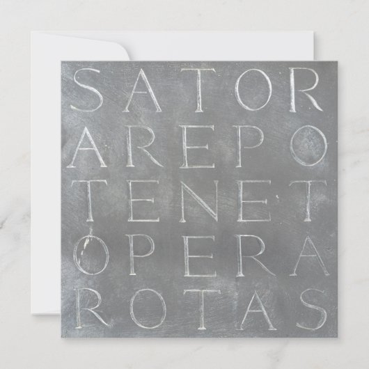 Sator Rotas Square Kaart (Voorkant)