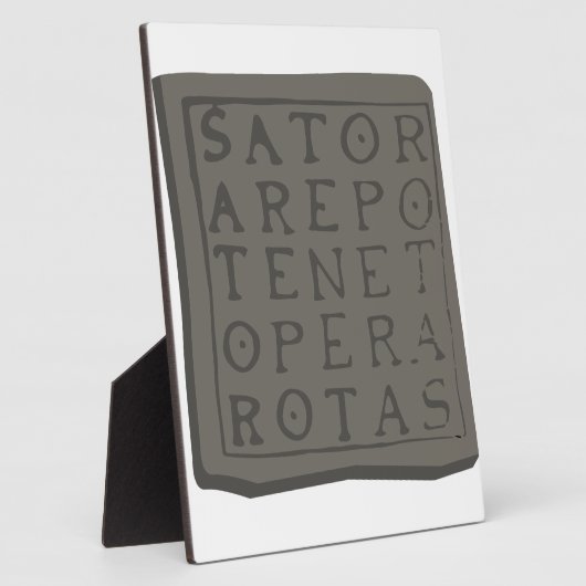 Sator Square Fotoplaat (Zijkant)