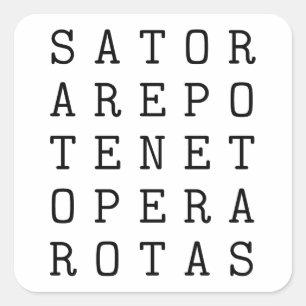 Sator-vierkant Vierkante Sticker