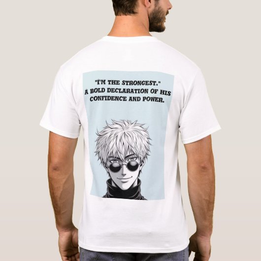 "Satoru's Supremacy" "alleen gojo-vibes" T-shirt (Achterkant)