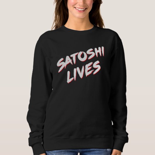 Satoshi Lives Bitcoin Trui (Voorkant)