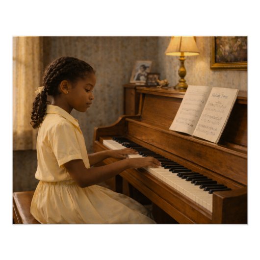 Saturday Piano Practice Perfect Poster (Voorkant)