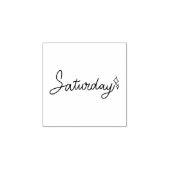 Saturday Weekday Journal Design Rubberstempel (Afrduk)
