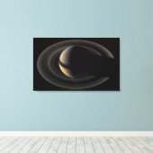 Saturn 2 canvas afdruk (Insitu (Houten vloer))