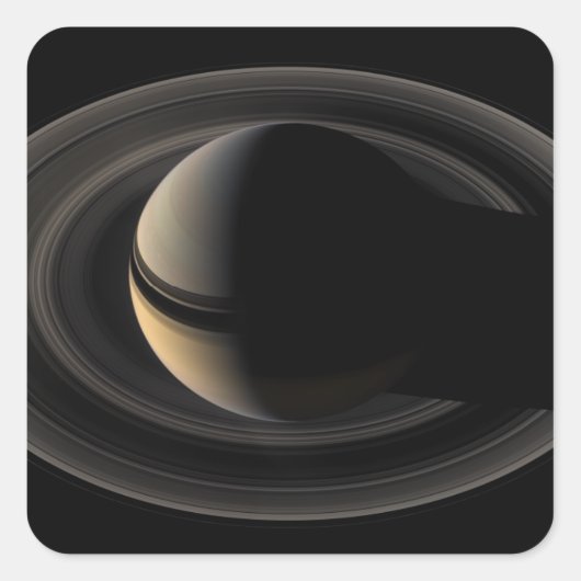 Saturn 3 vierkante sticker (Voorkant)